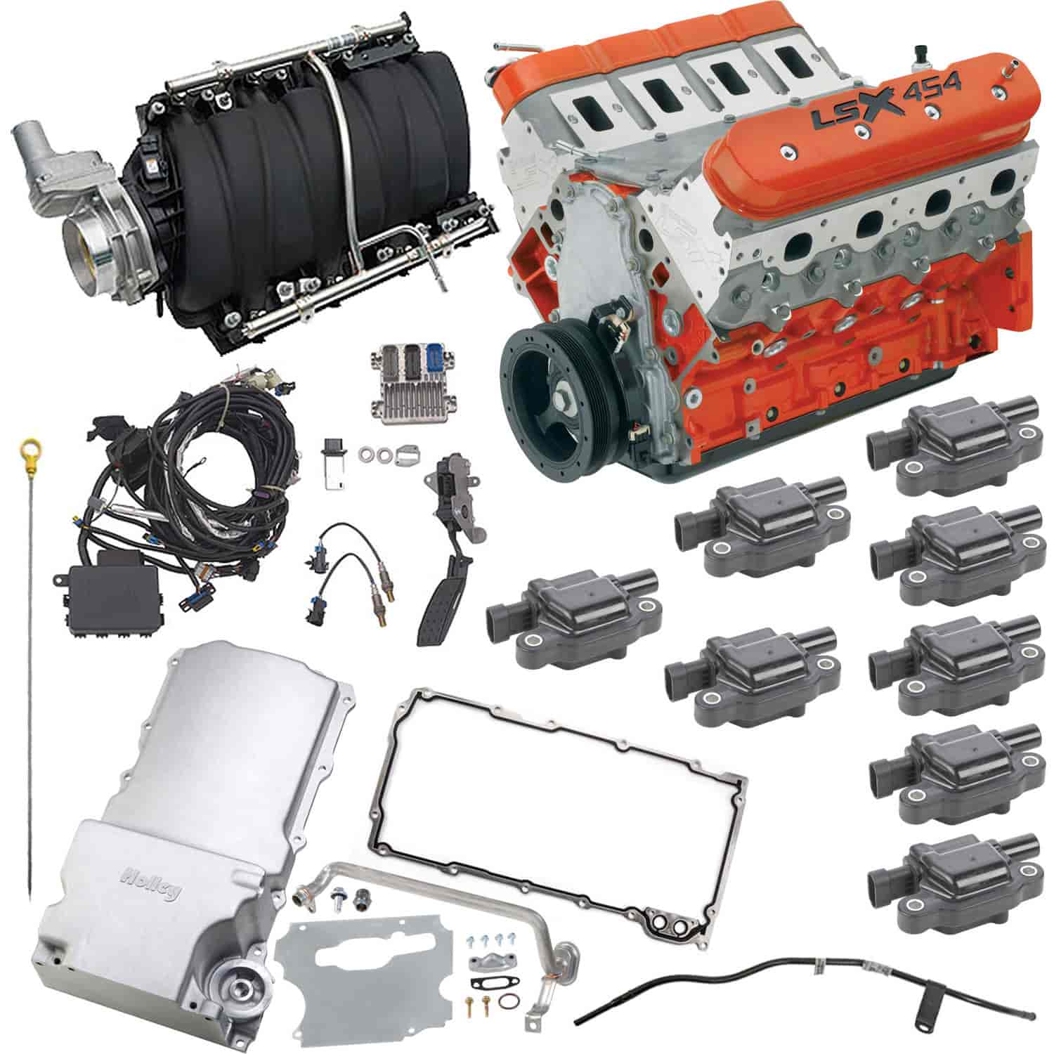 LSX454 454ci Engine Kit 627 HP @ 6300 RPM