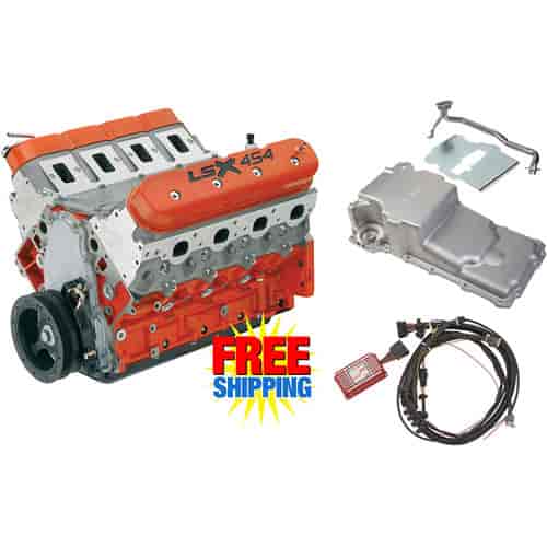 LSX454 454ci Engine Kit Carbureted Applications Includes:
