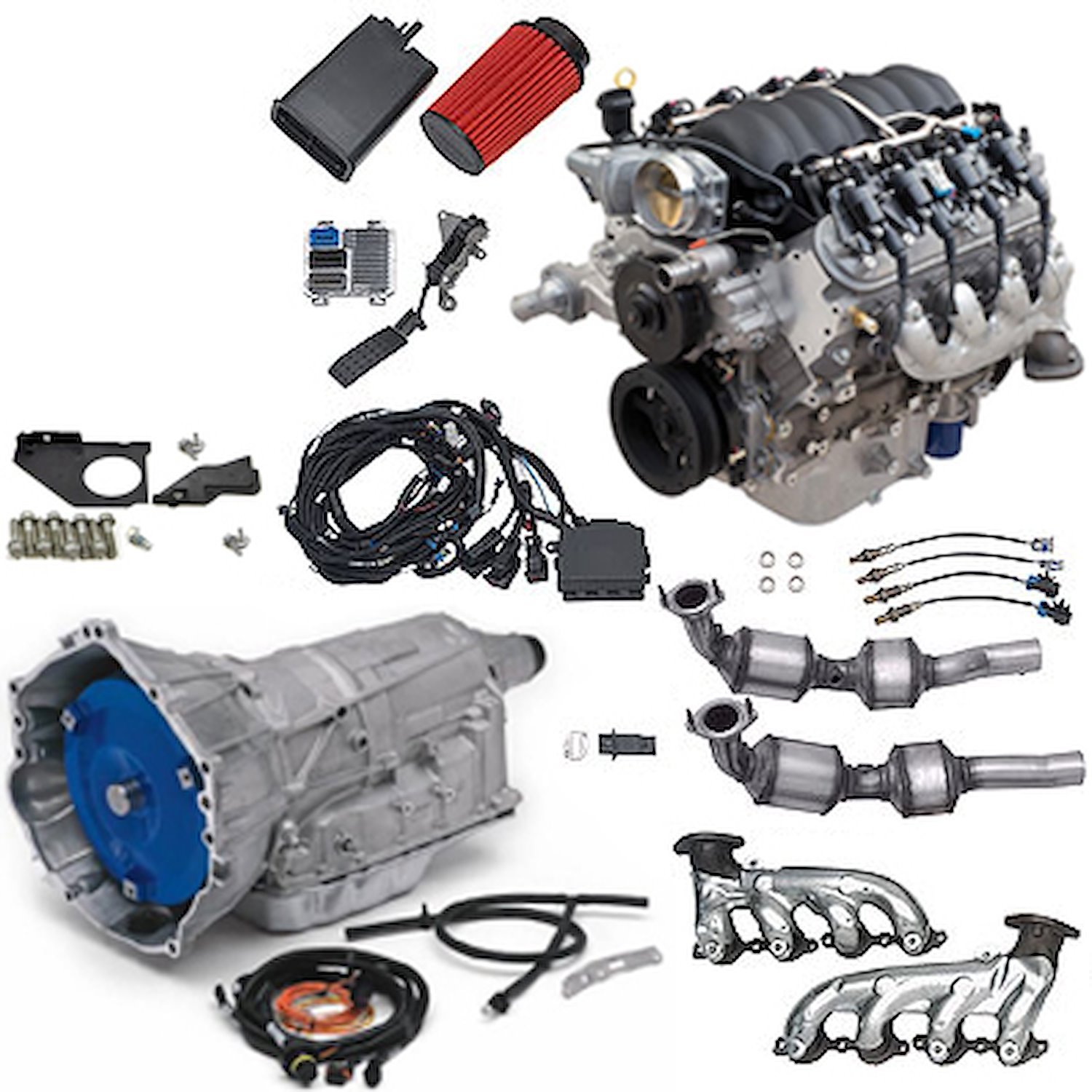 19421057 E-ROD LS3 6.2L Connect & Cruise Powertrain System with Supermatic 6L80-E Automatic Transmission