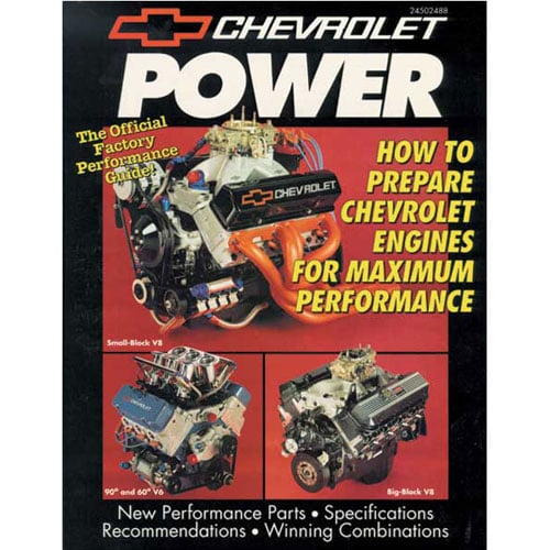 Chevrolet Power Performance Manual 188 Pages With Illustrations
