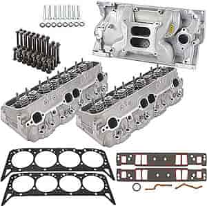 Large Port Cast Iron Vortec Cylinder Head Kit Includes: Pair of Cylinder Heads #809-25534446