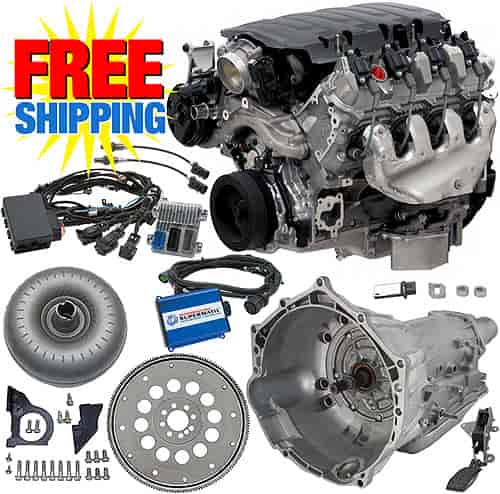 LT1 376ci 6.2L Connect & Cruise Powertrain System, Wet Sump & 4 Speed Trans