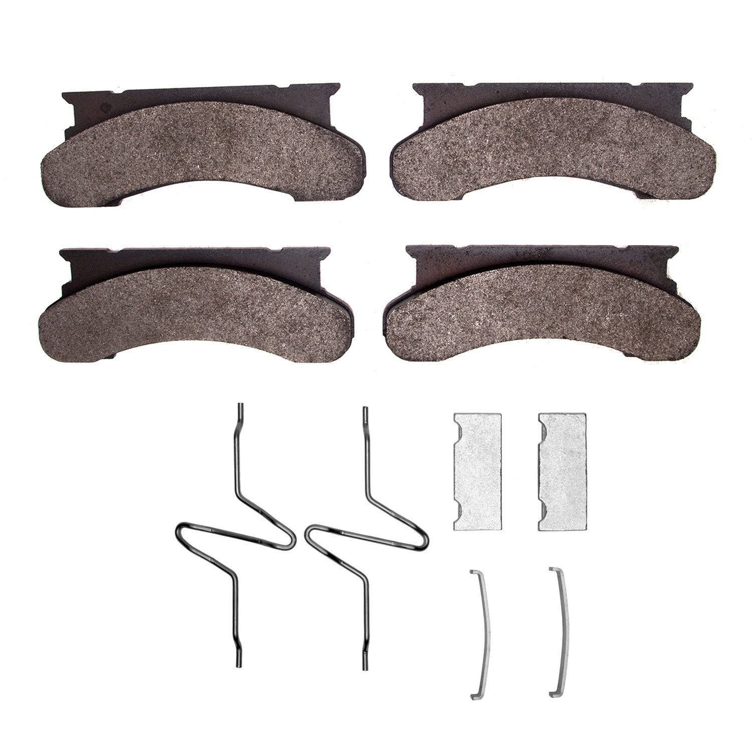Super-Duty Brake Pads & Hardware Kit, 1975-1994 Ford/Lincoln/Mercury/Mazda, Position: Front