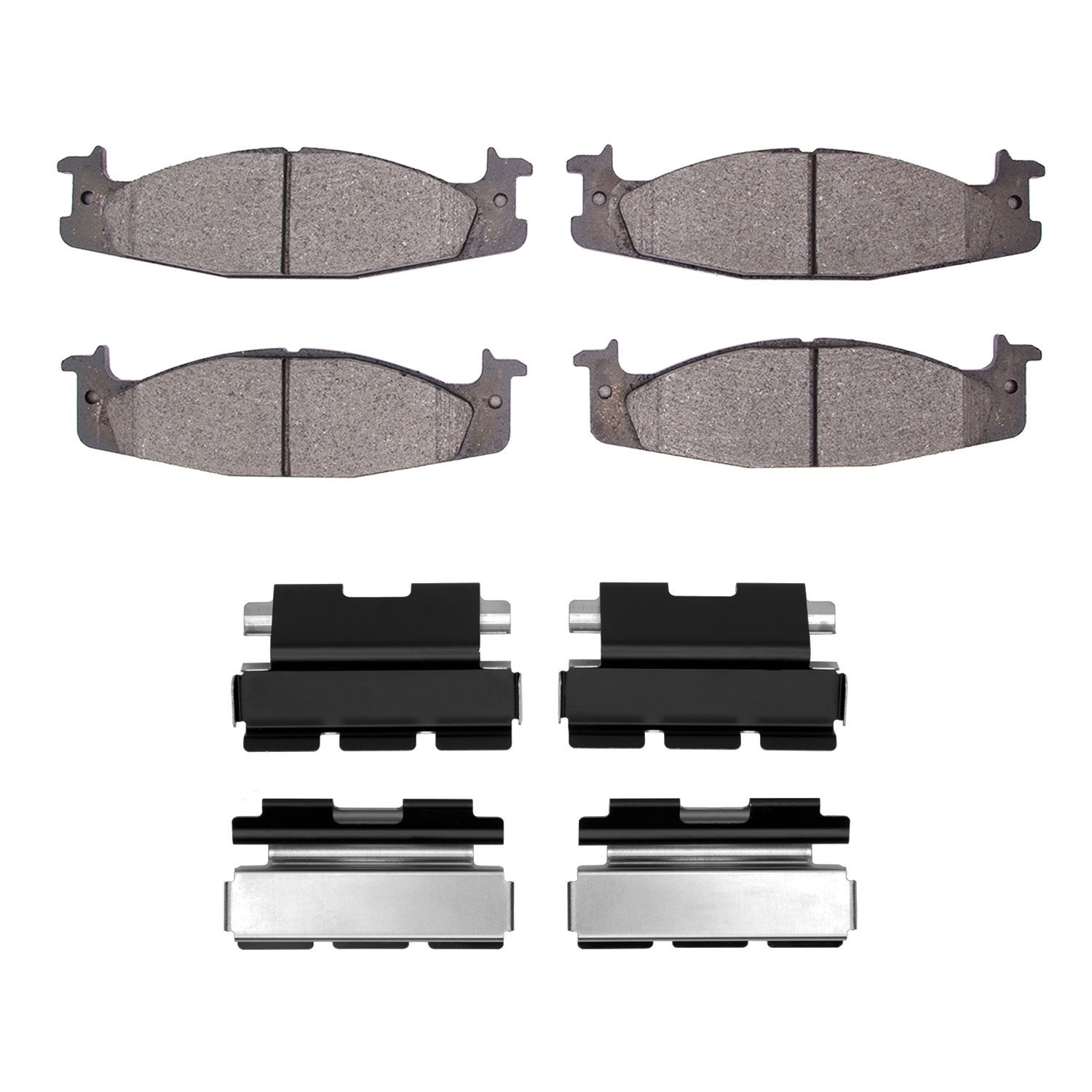 Super-Duty Brake Pads & Hardware Kit, 1994-2003 Ford/Lincoln/Mercury/Mazda, Position: Front