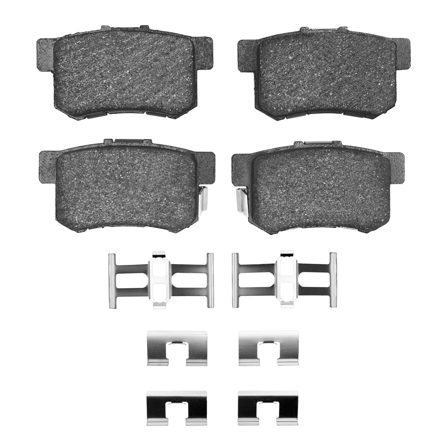 Ceramic Brake Pads & Hardware Kit, 1991-2012 Fits Multiple Makes/Models, Position: Rear