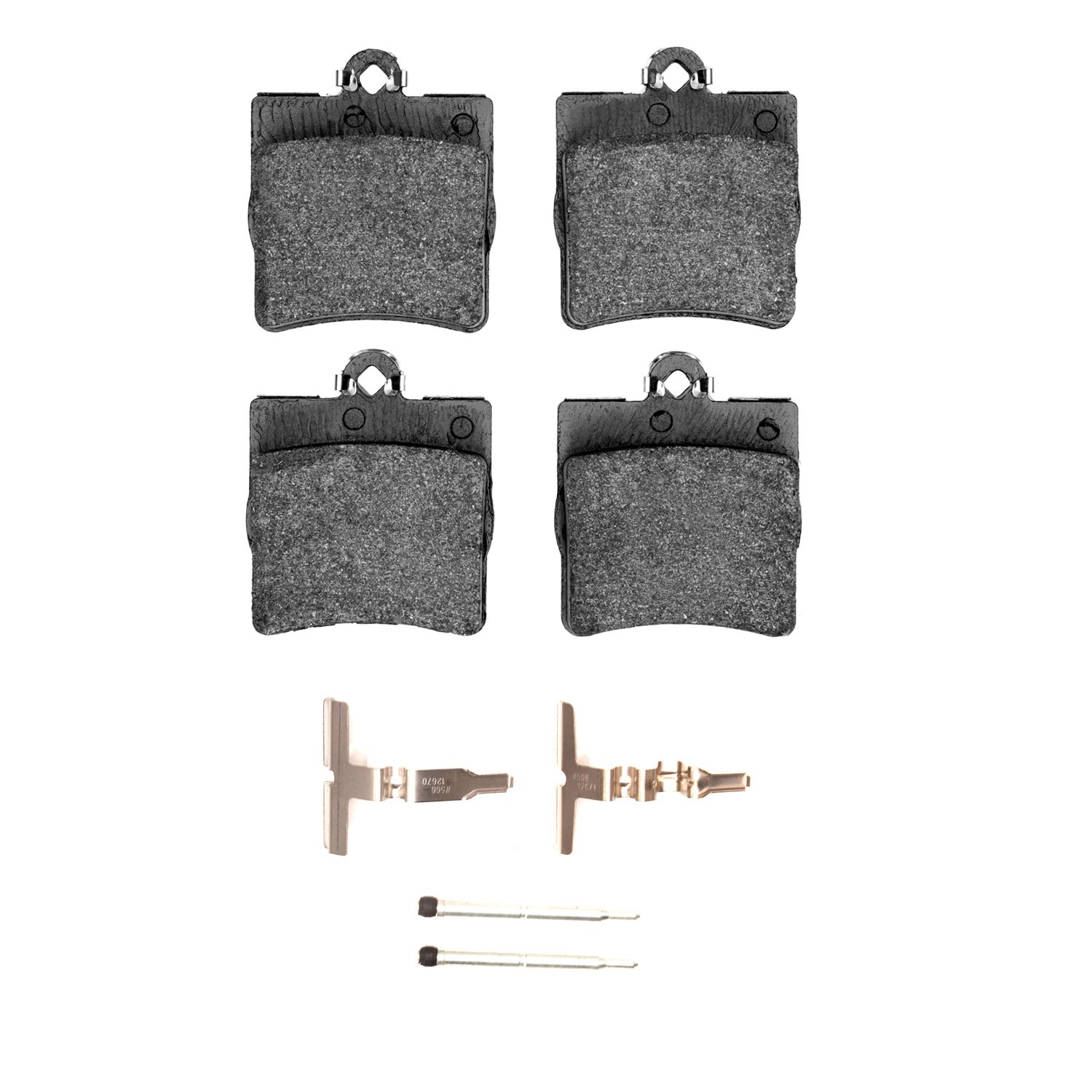Ceramic Brake Pads & Hardware Kit, 1996-2015 Fits Multiple Makes/Models, Position: Rear