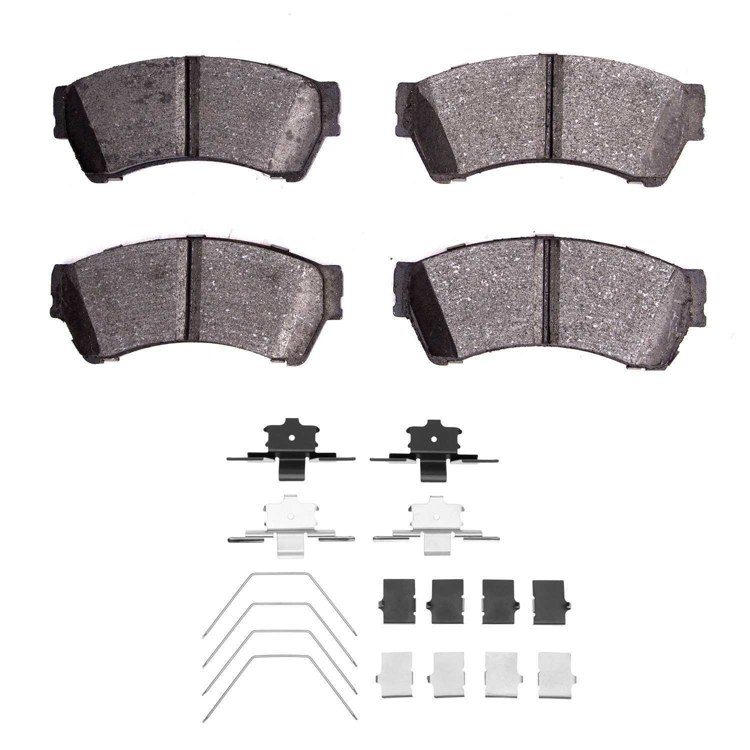 Ceramic Brake Pads & Hardware Kit, 2006-2013 Ford/Lincoln/Mercury/Mazda, Position: Front
