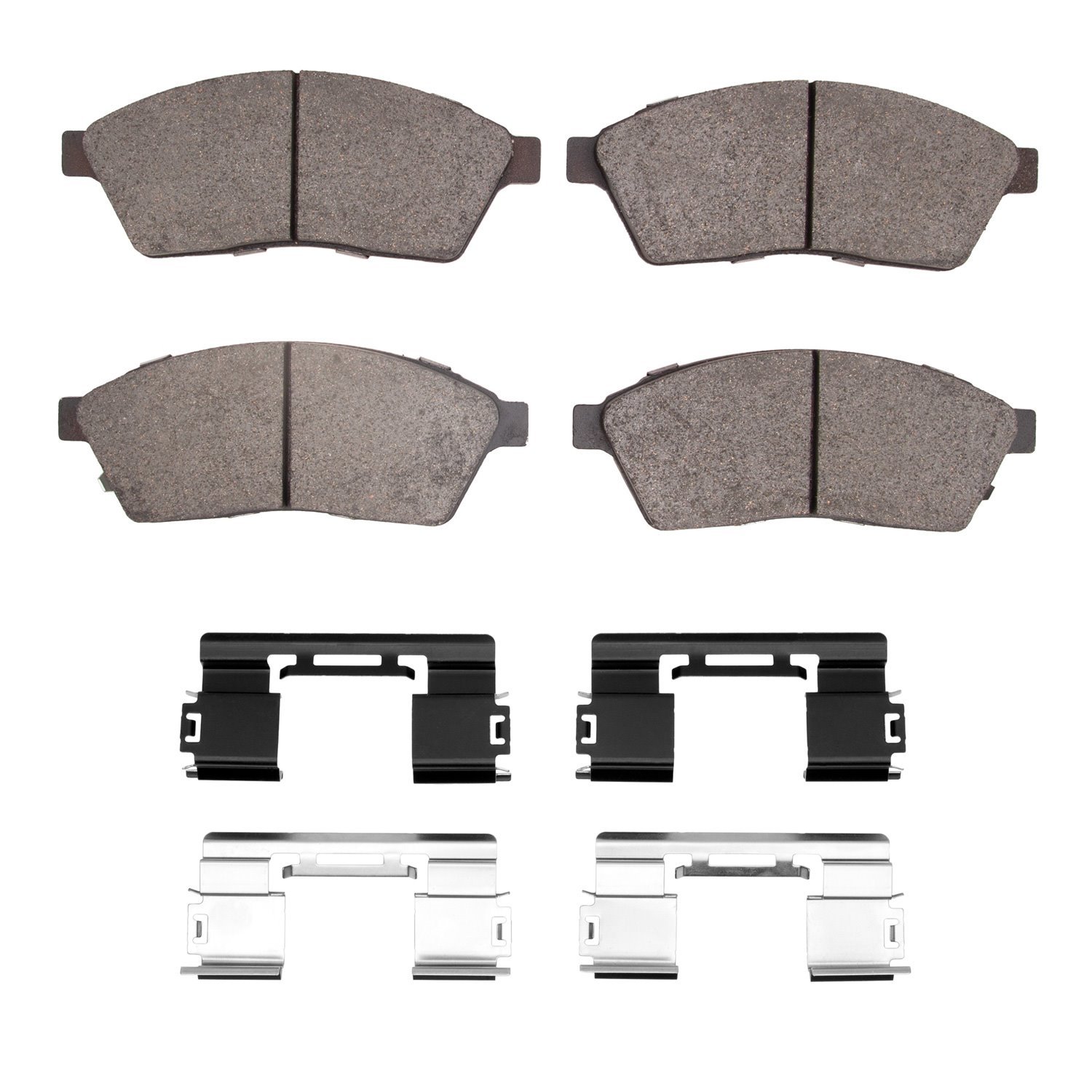 Ceramic Brake Pads & Hardware Kit, 2010-2016 GM, Position: Front