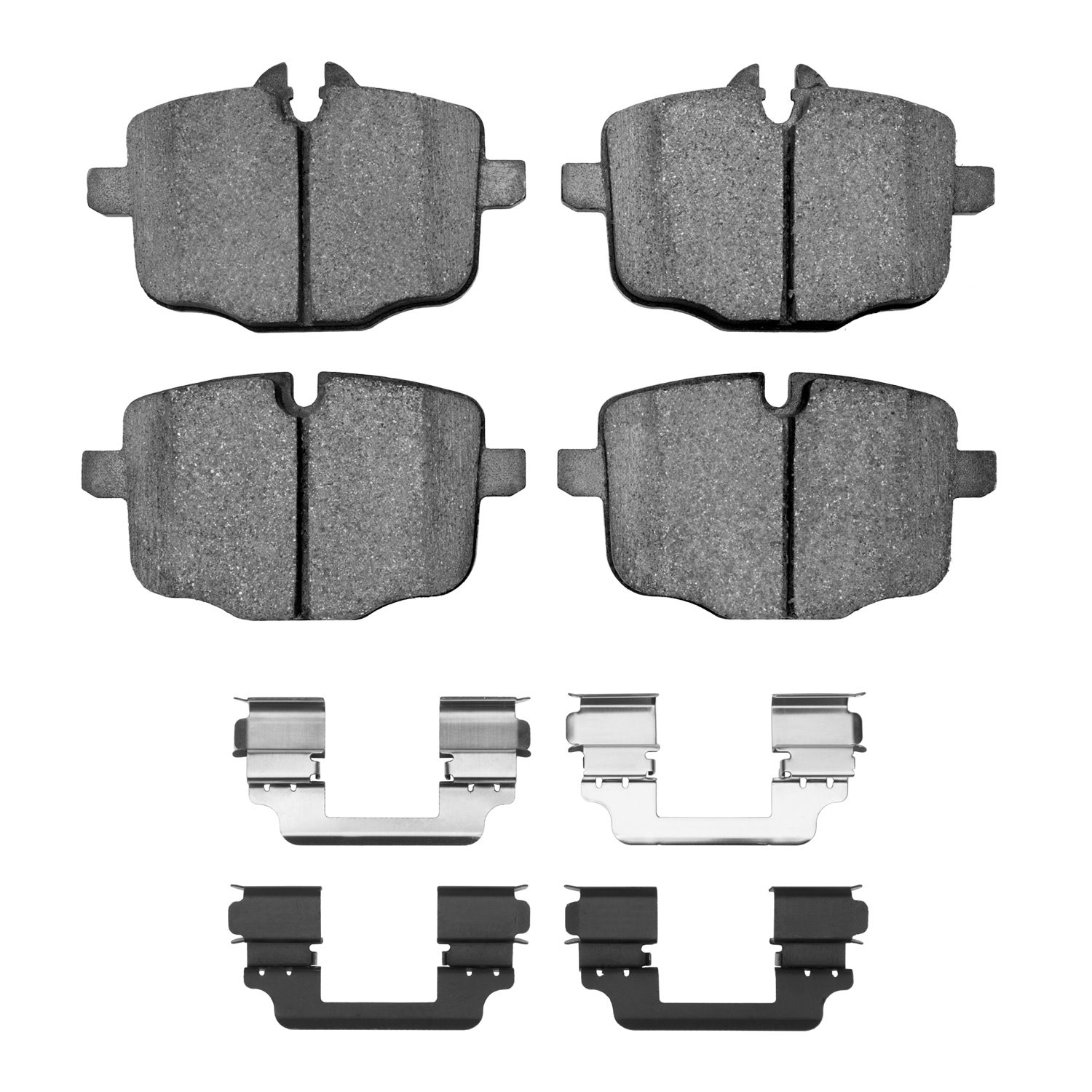 Ceramic Brake Pads & Hardware Kit, 2011-2019 BMW, Position: Rear