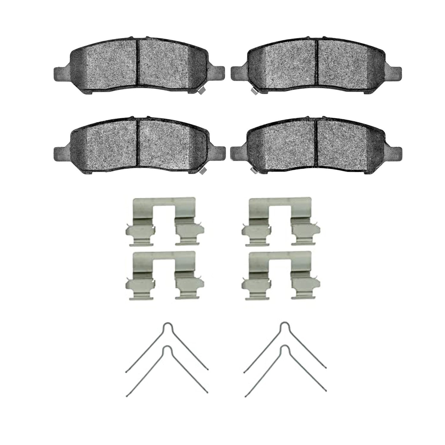 Ceramic Brake Pads & Hardware Kit, 2013-2016 Mopar, Position: Rear