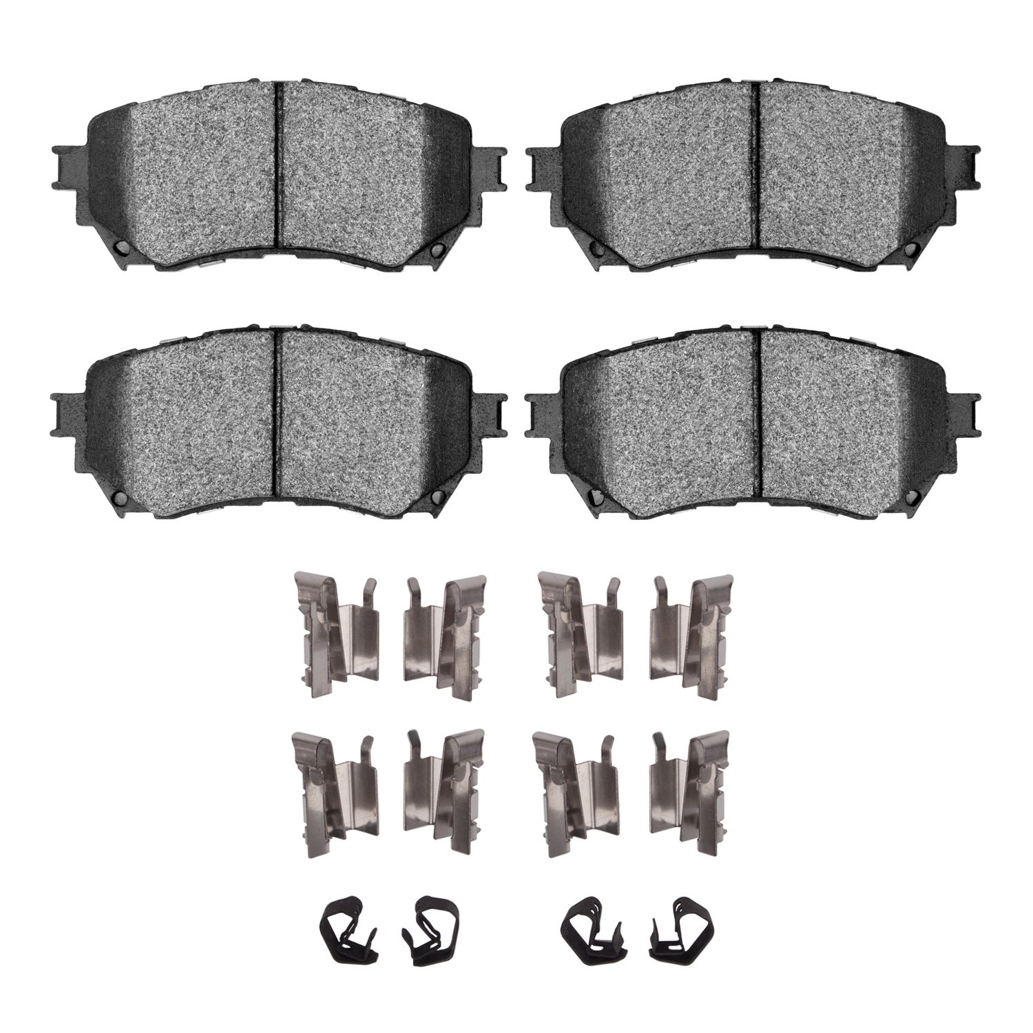 Ceramic Brake Pads & Hardware Kit, 2014-2021 Ford/Lincoln/Mercury/Mazda, Position: Front