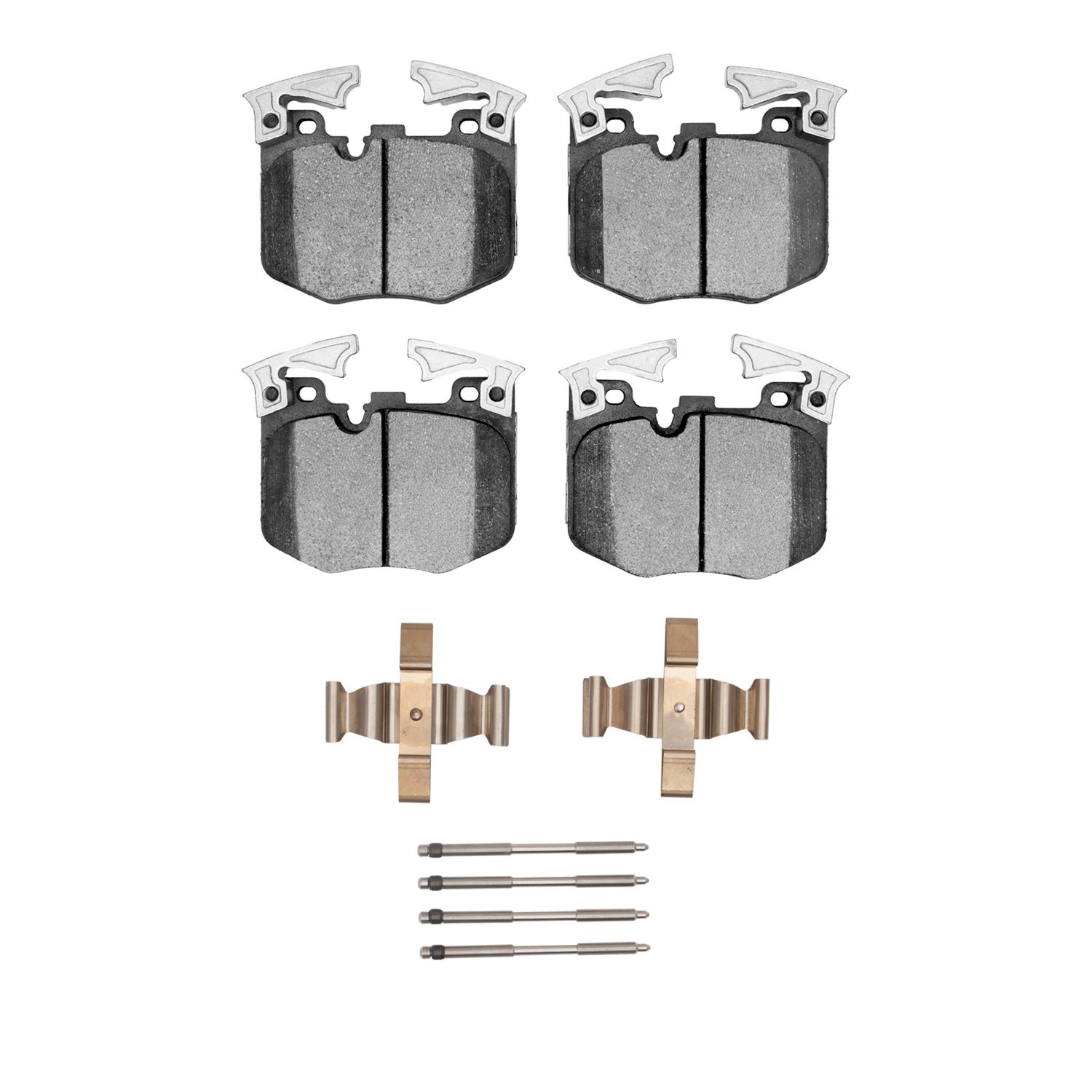 Ceramic Brake Pads & Hardware Kit, Fits Select Fits Multiple Makes/Models, Position: Front