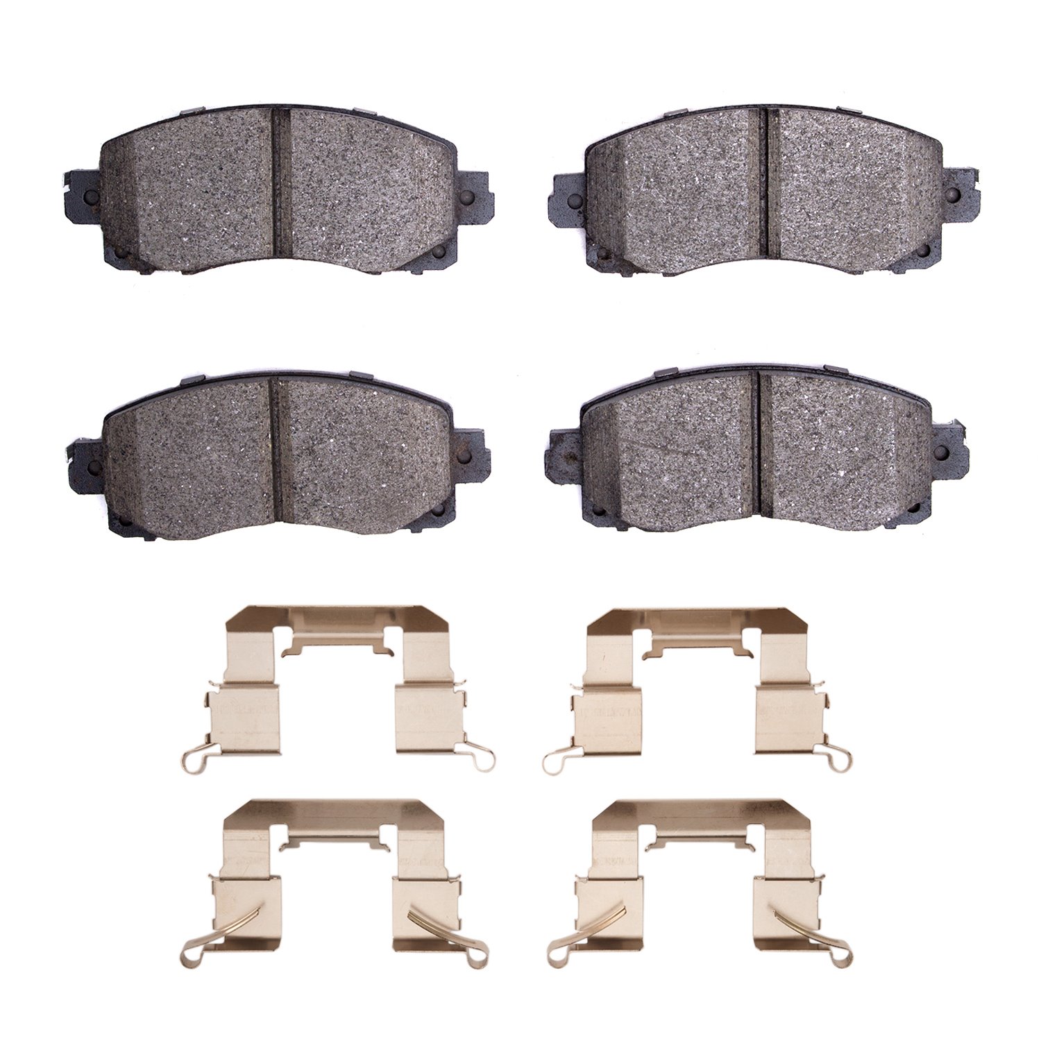 Ceramic Brake Pads & Hardware Kit, Fits Select Subaru, Position: Front