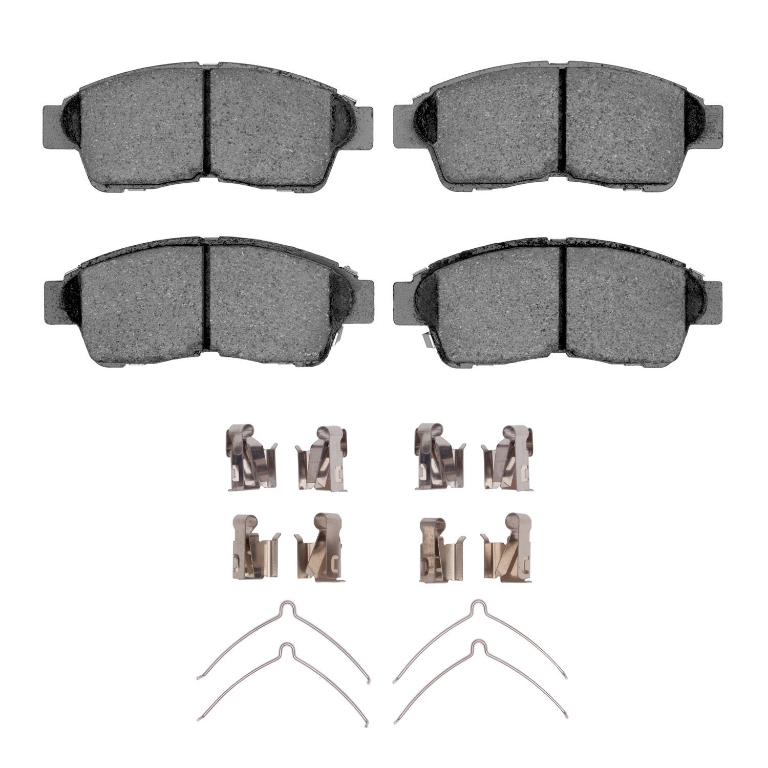 Semi-Metallic Brake Pads & Hardware Kit, 1992-2003 Fits Multiple Makes/Models, Position: Front