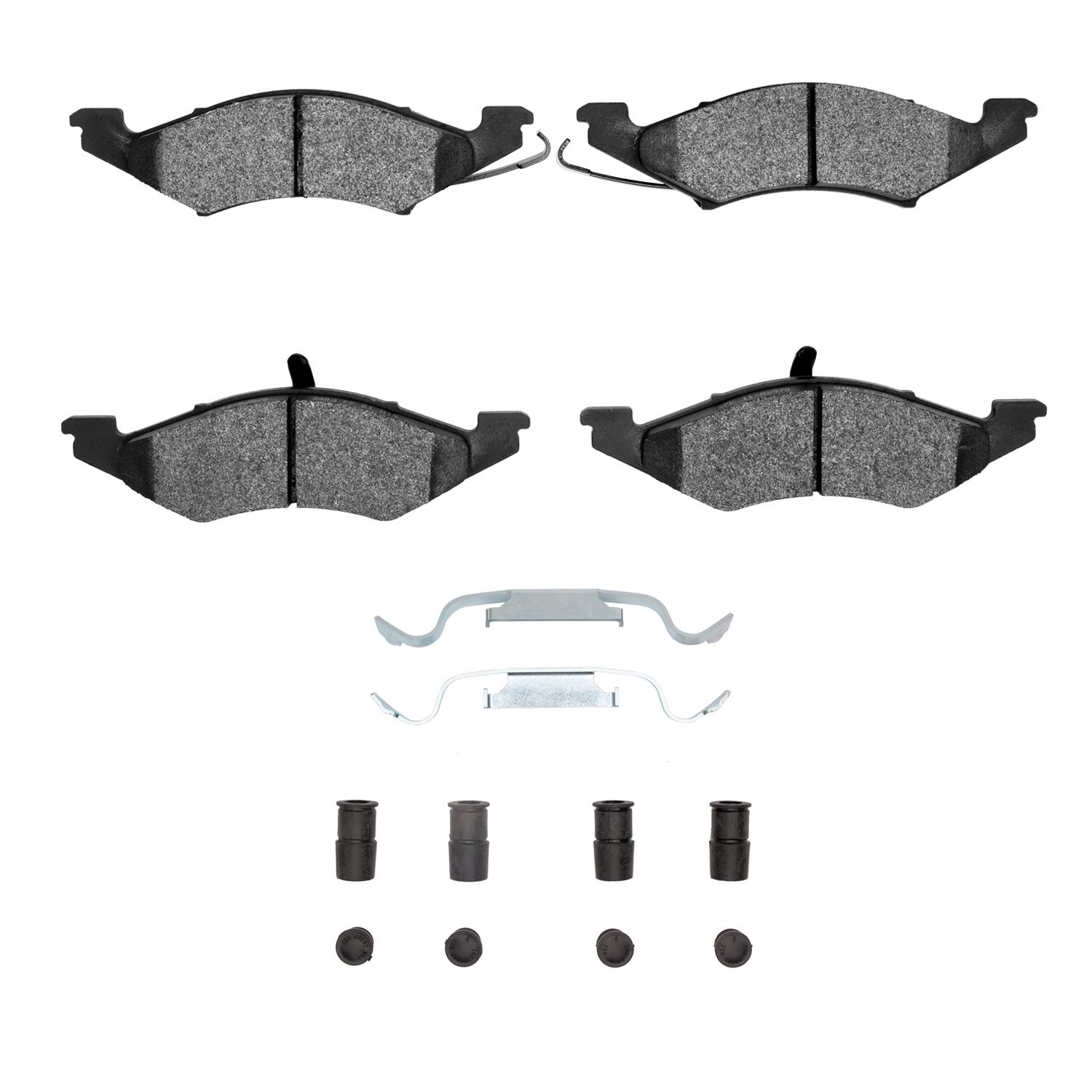 Optimum OE Brake Pads & Hardware Kit, 1983-1983 Ford/Lincoln/Mercury/Mazda, Position: Front