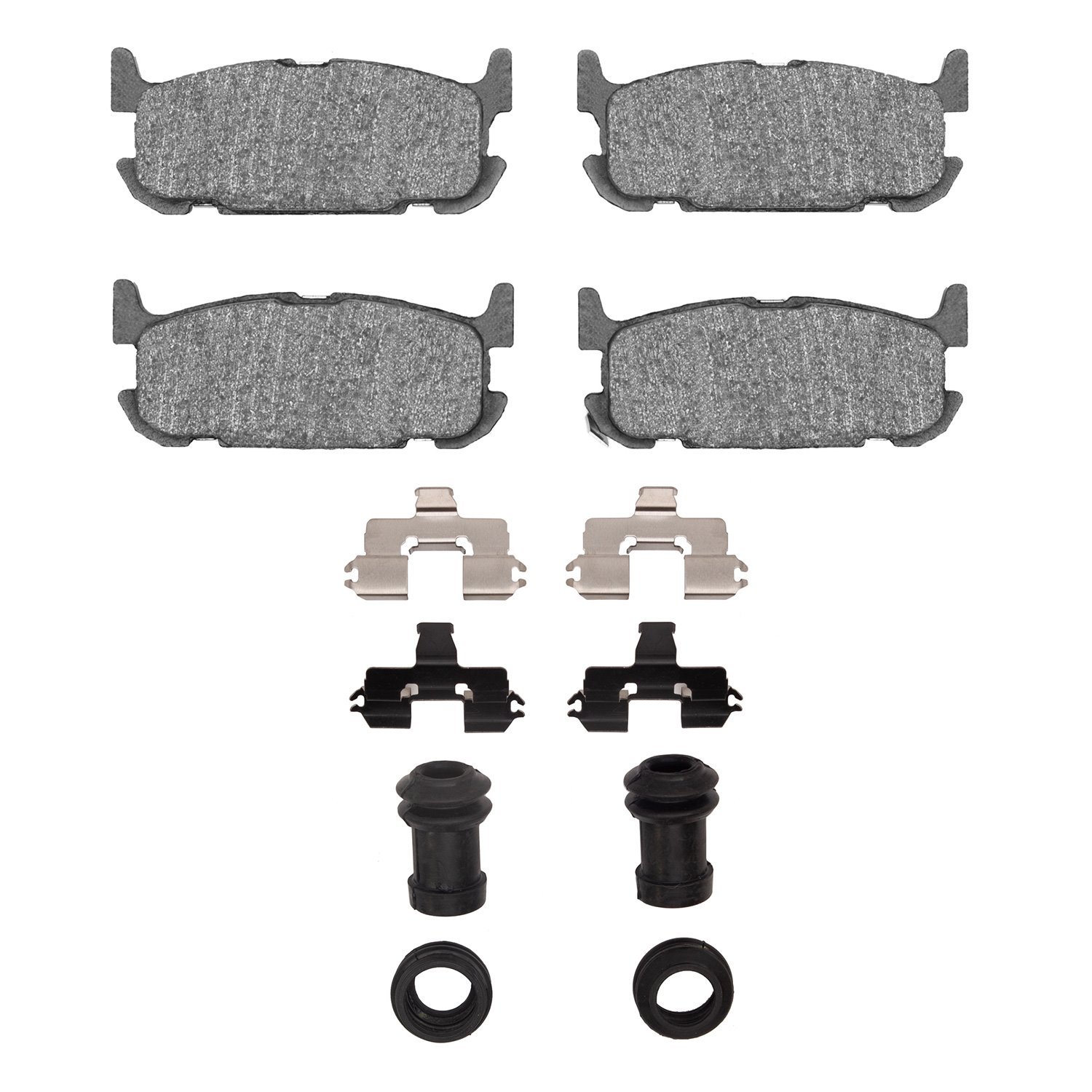 Optimum OE Brake Pads & Hardware Kit, 2001-2005 Ford/Lincoln/Mercury/Mazda, Position: Rear