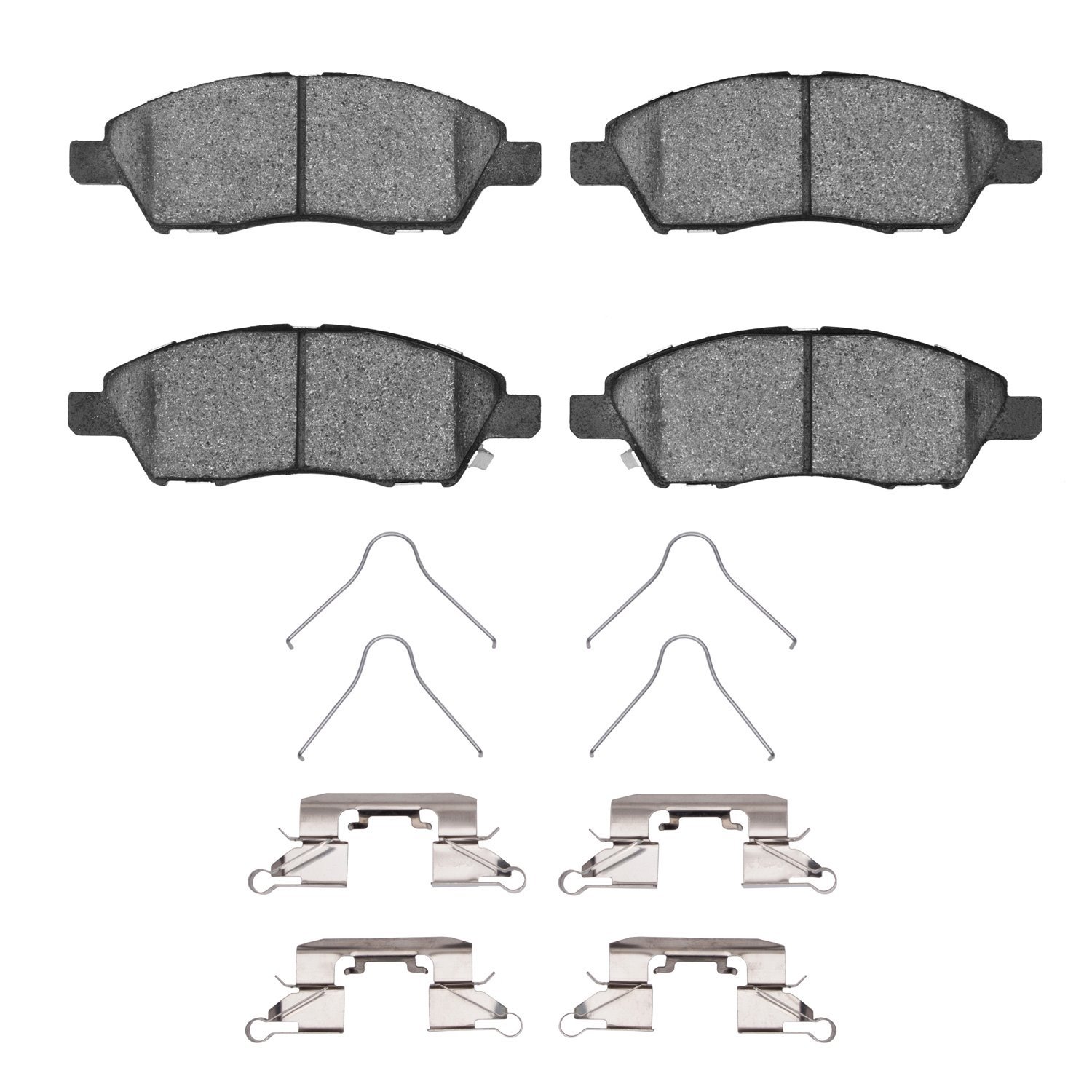 Optimum OE Brake Pads & Hardware Kit, 2011-2019 Infiniti/Nissan, Position: Front