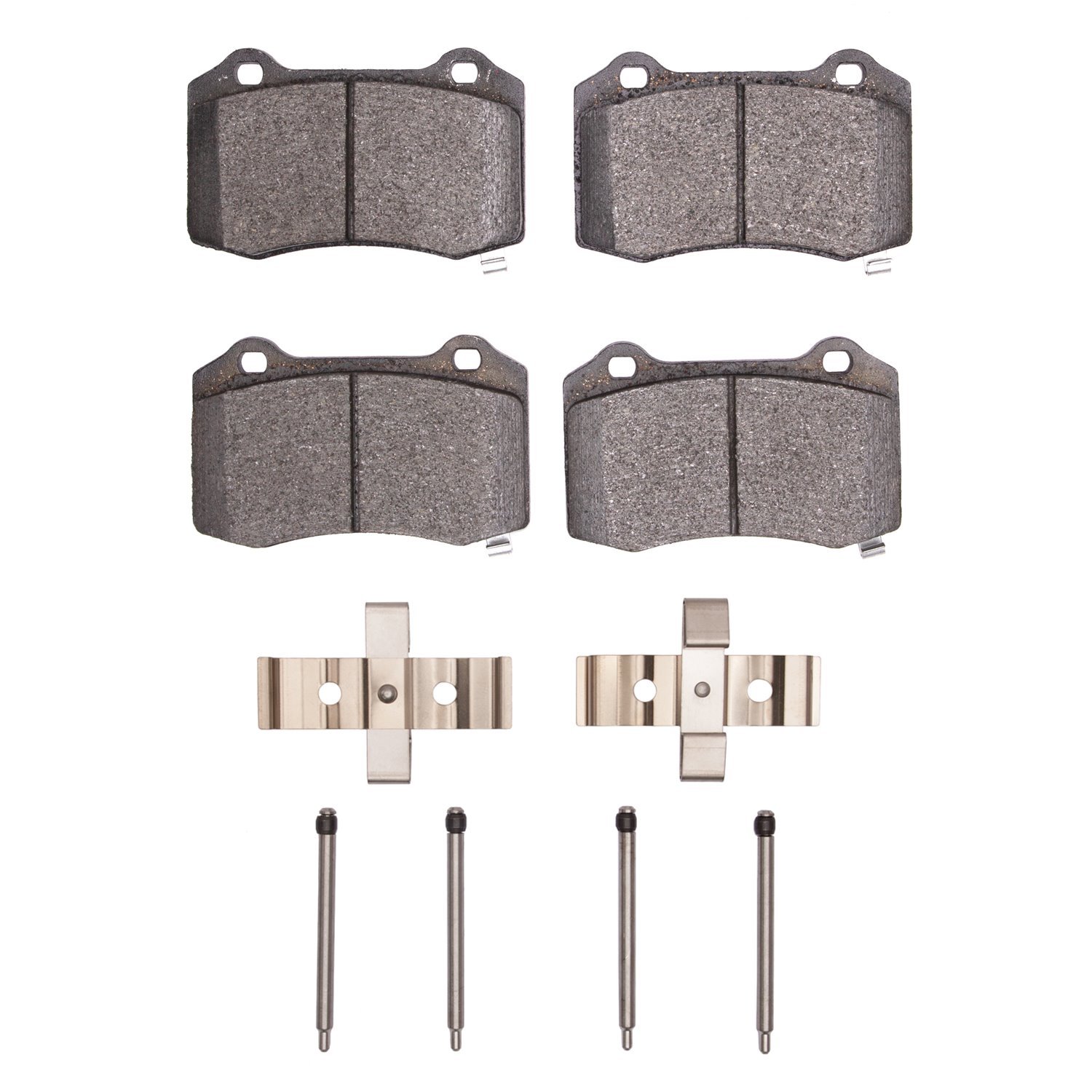 Euro Ceramic Brake Pads & Hardware Kit, Fits Select Fits Multiple Makes/Models, Position: Rear