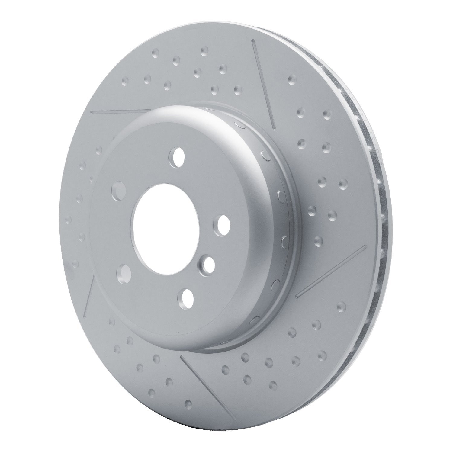 Hi-Carbon Alloy Geomet-Coated Dimpled & Slotted Rotor, 2013-2021 BMW, Position: Rear
