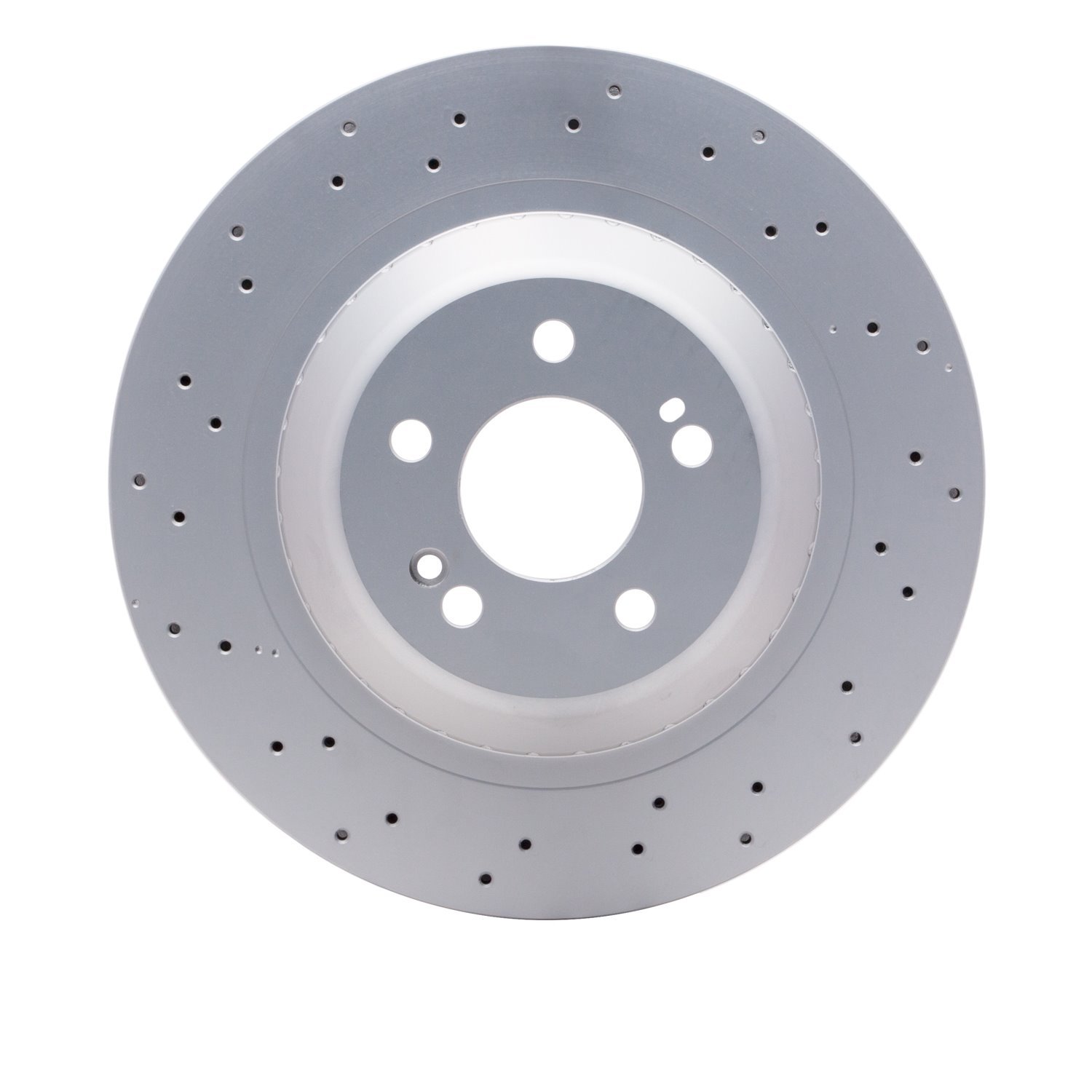 Hi-Carbon Alloy Geomet-Coated Drilled Rotor, 2014-2021 Mercedes-Benz, Position: Rear