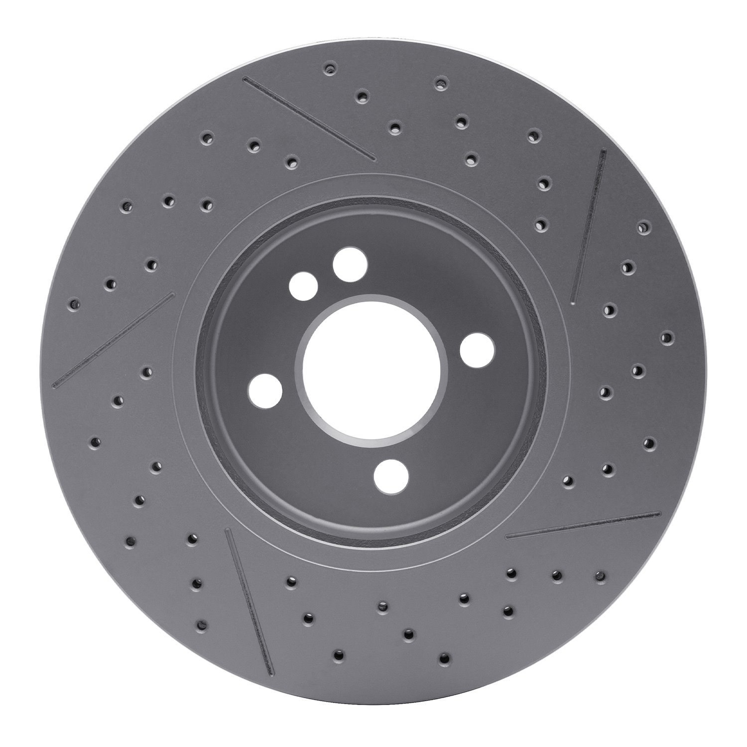 GeoSpec-Coated Drilled & Slotted Rotor, 2007-2015 Mini, Position: Front