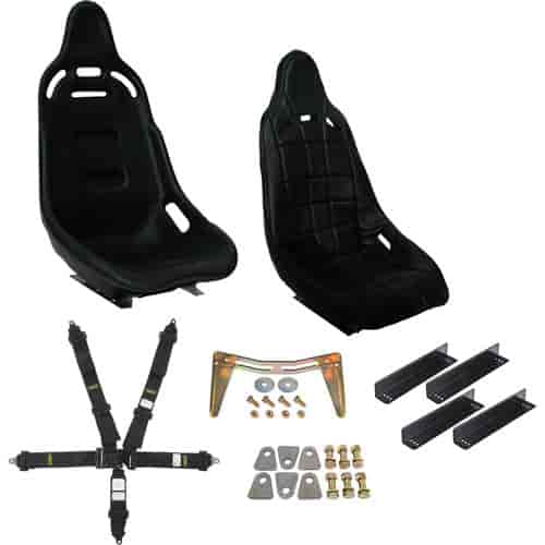 High-Back Polyethylene Racing Seat Kit Includes: High-Back Polyethylene Racing Seat