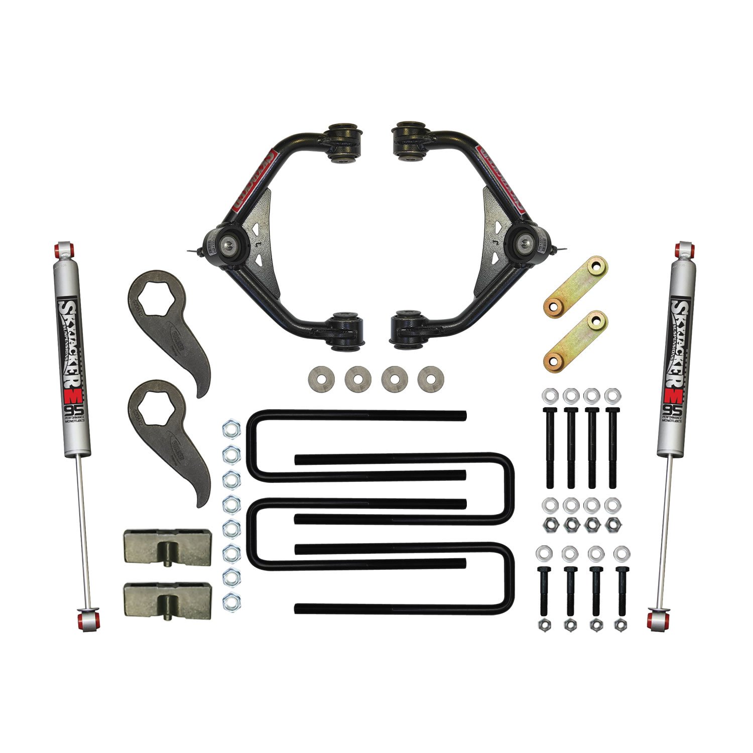 3.000-3.500 In. Upper Control Arm Lift Kit with M9500 Rear Shocks