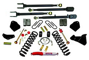 Suspension Lift Kit; 6in. Lift; Incl. FrtClSpgs;Up/Lwr RadArms w/Brkts;TrkBarBrkt;FrtExtdedSwyBar En