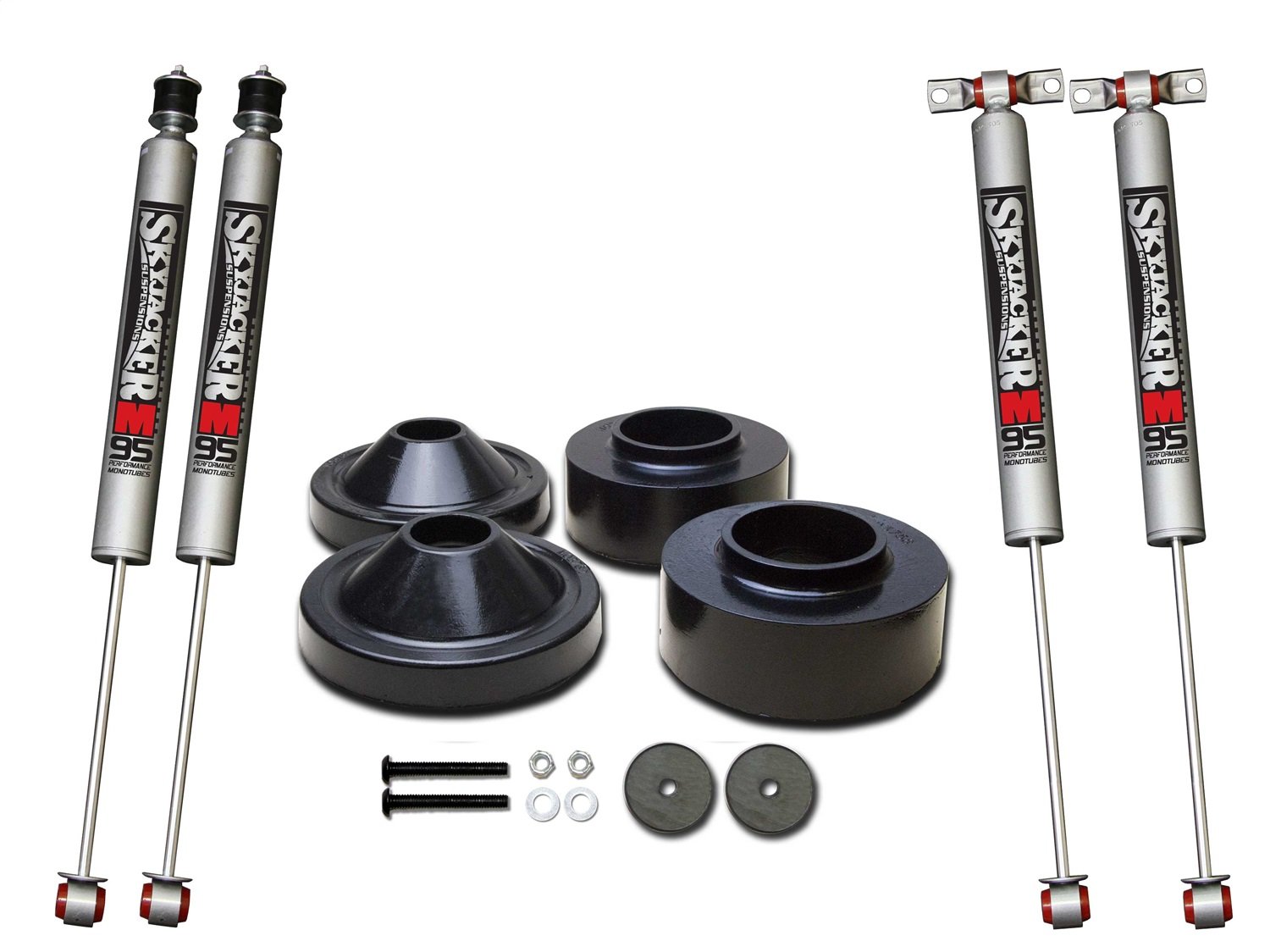 JK23-M Front and Rear Leveling Kit, Lift Amount: 2 in. Front/0.75 in. Rear