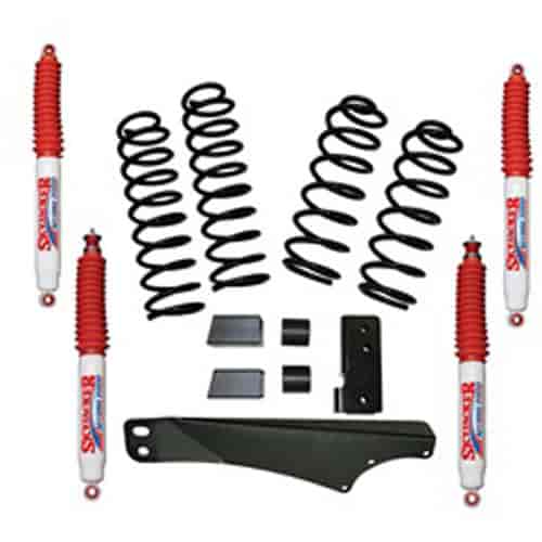 JK25BPHSR Front and Rear Suspension Lift Kit, Lift Amount: 2.5 in. Front/2.5 in. Rear