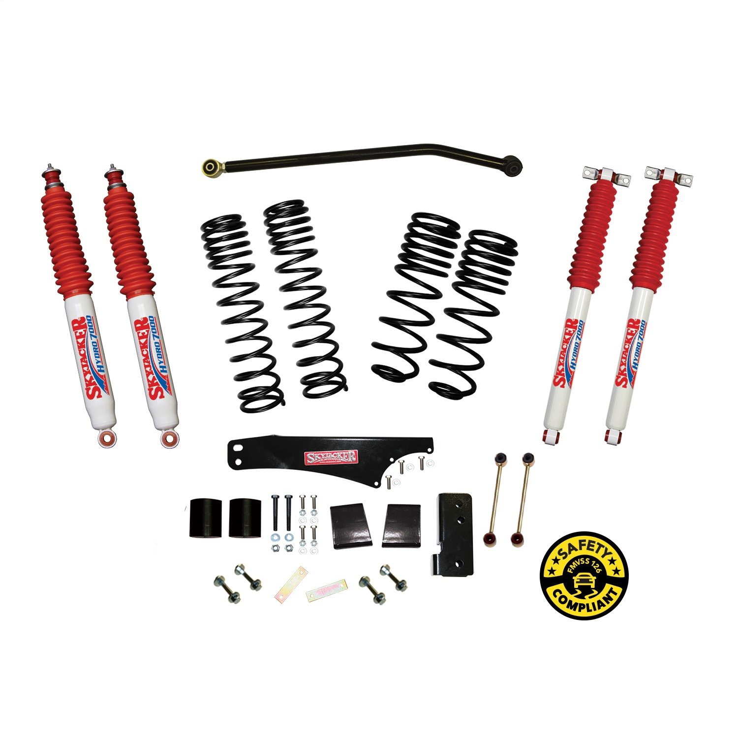 JK35BPHLT Front and Rear Suspension Lift Kit, Lift Amount: 4 in. Front/4 in. Rear