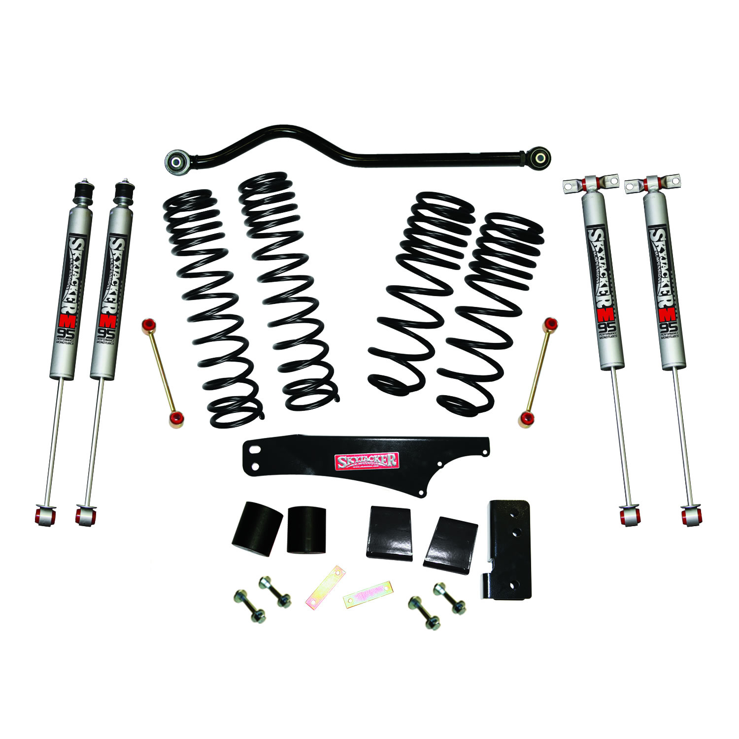 JK35BPMLT Front and Rear Suspension Lift Kit, Lift Amount: 3.5 in. Front/3.5 in. Rear