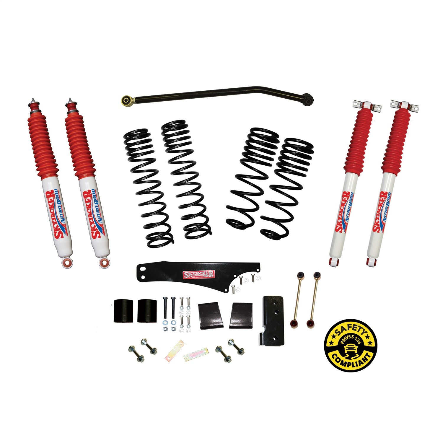 JK35BPNLT Front and Rear Suspension Lift Kit, Lift Amount: 4 in. Front/4 in. Rear