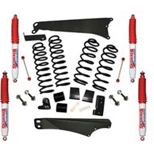 JK40BPNSR Front and Rear Suspension Lift Kit, Lift Amount: 4 in. Front/4 in. Rear