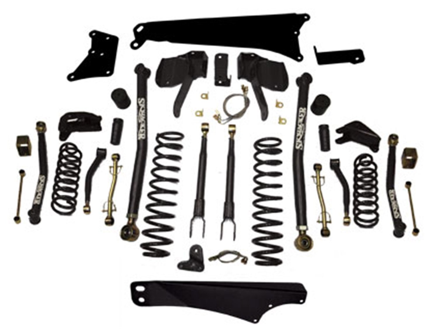 JK60LAK-SX-M Front and Rear Suspension Lift Kit, Lift Amount: 6 in. Front/6 in. Rear