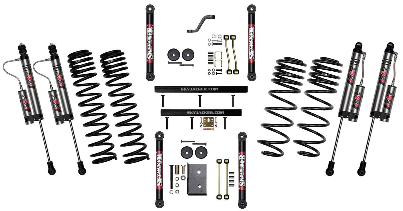4 in. Dual Rate Long Travel Suspension Lift Kit for 1997-2002 Jeep Wrangler TJ w/ ADX 2.0 Remote Reservoir Shocks