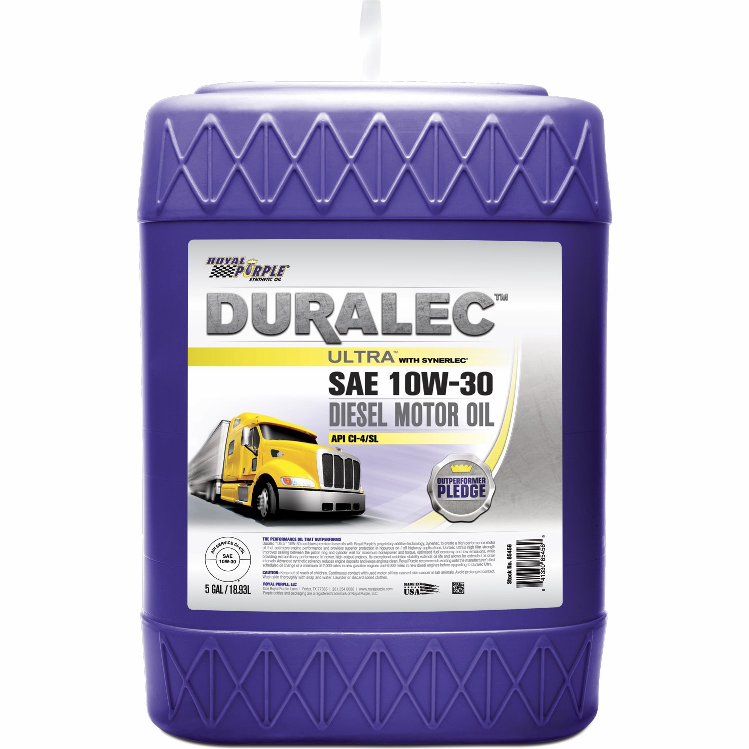 Duralec Ultra Motor Oil 10W-30, 5 Gallon