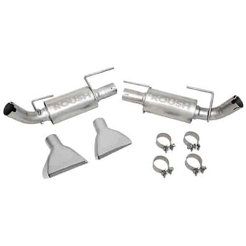 Axle-Back Exhaust with Dual Square Tips 2005-09 Mustang GT