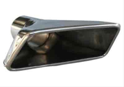 Exhaust Tip LH Rectangular Rear Exit Polished Stainless Steel