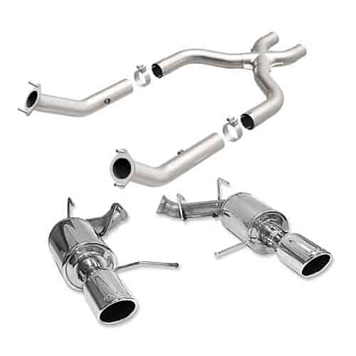 Axle-Back Exhaust & X-Pipe Kit 2011-14 Mustang 5.0L V8 Includes:
