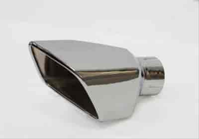 Exhaust Tip RH Square Rear Exit Polished Stainless Steel Mustang