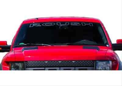 Roush Windshield Banner Ford F-150 - Etched Glass / Silver