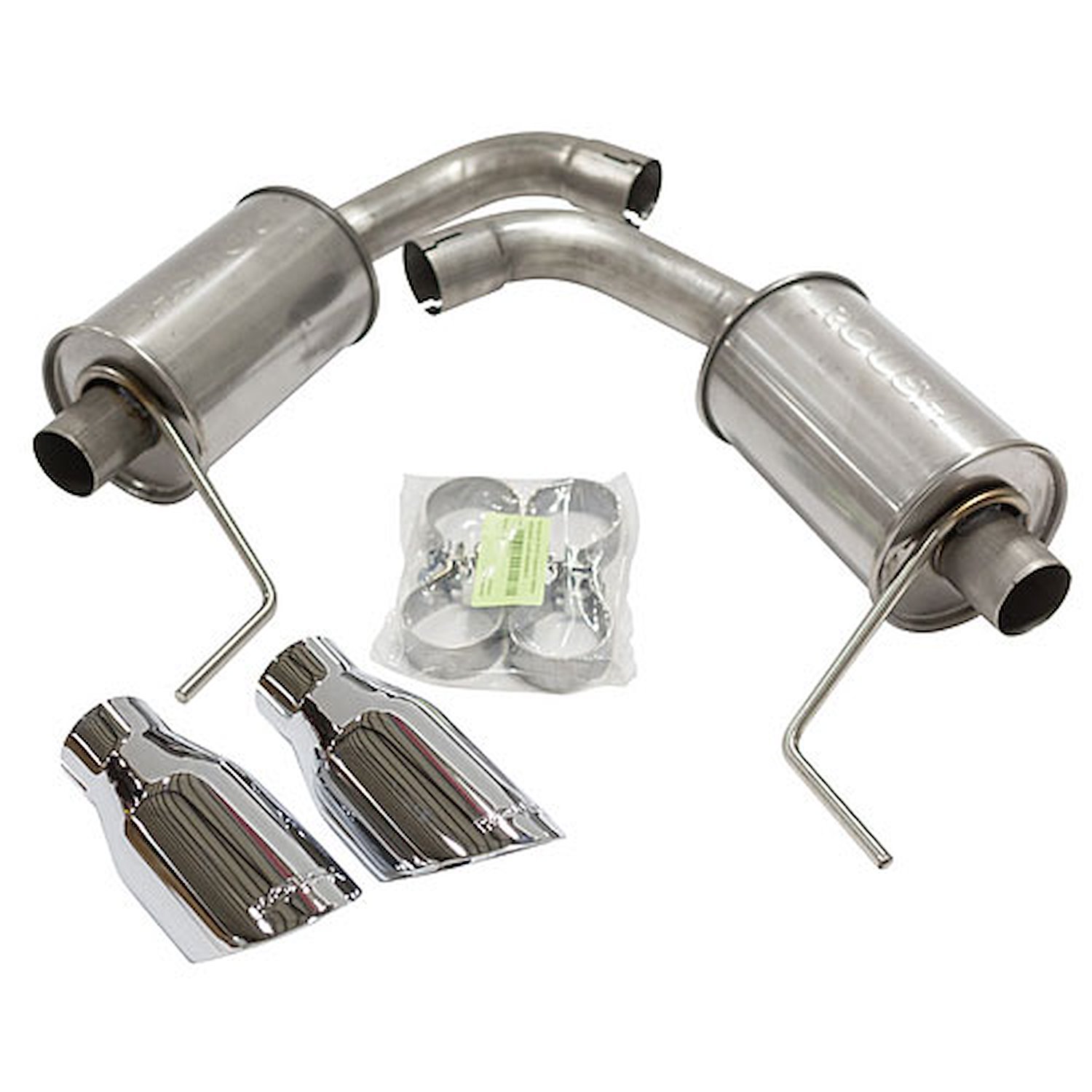Axle-Back Exhaust with Dual Round Tips 2015+ Mustang 5.0L V8