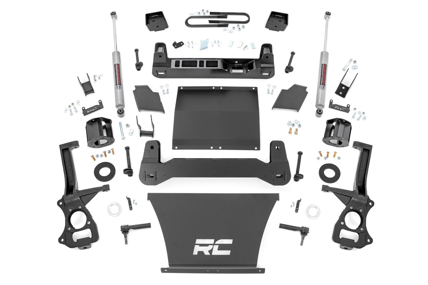 26631 Suspension Lift Kit w/Shocks; 6 in. Lift; Incl. Lifted Knucles; Front/Rear Crossmembers; Upper Strut Spacers; Mono-Leaf Sp