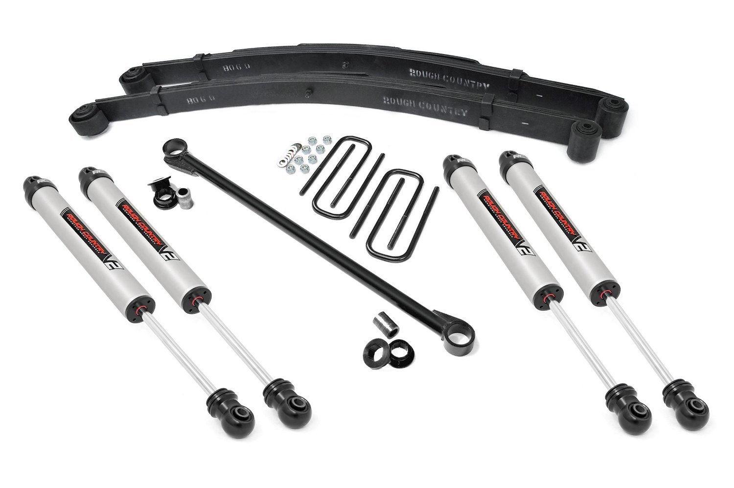 48970 2.5in Ford Leveling Lift Kit w/ V2 Shocks (99-04 F-250/350 4WD)