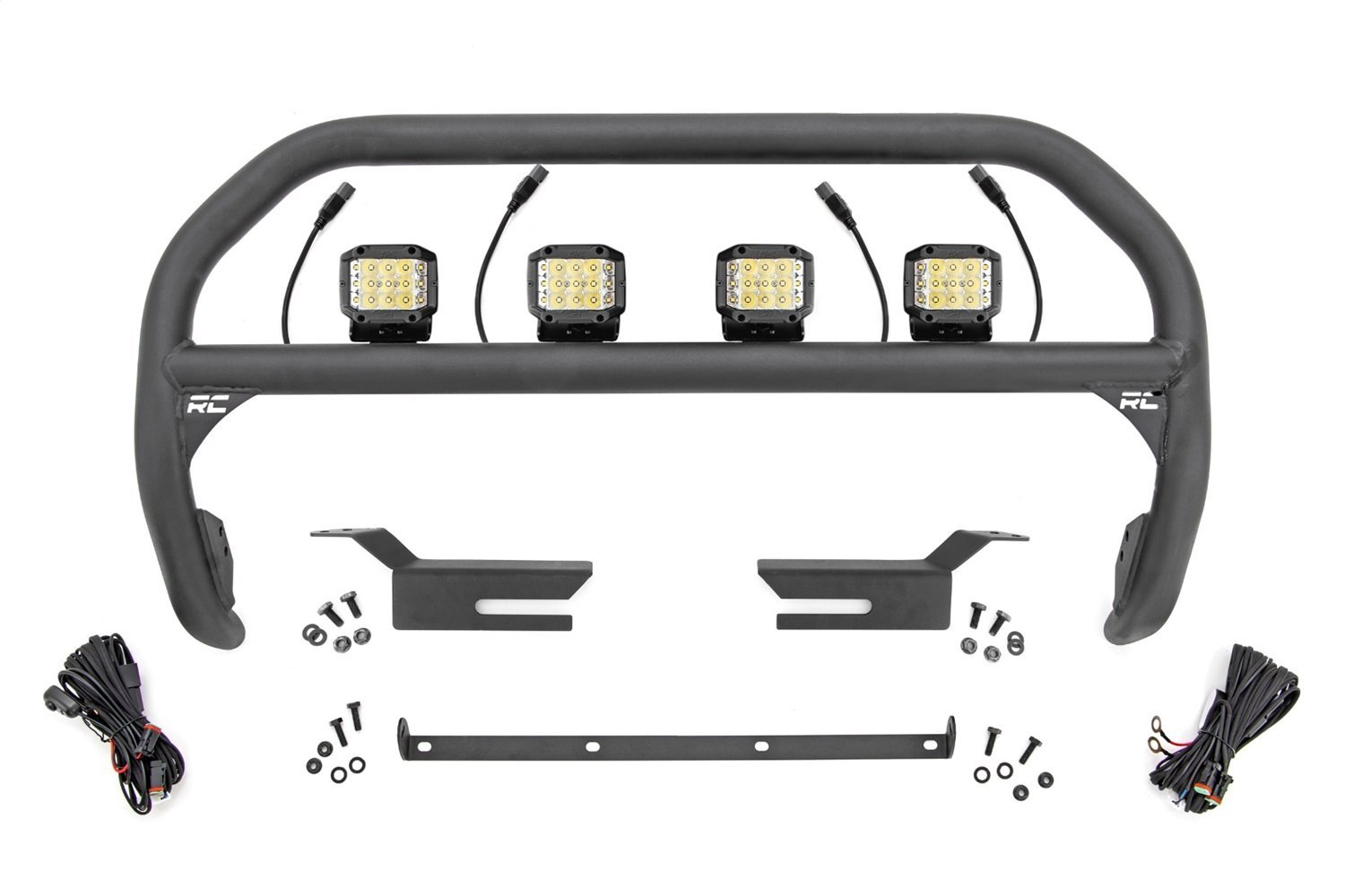 51050 Nudge Bar, 3 in. Wide Angle Led (x4), Fits Select Ford Bronco 4WD