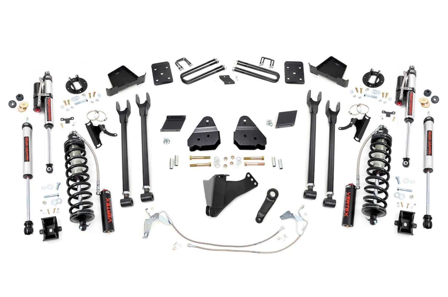 52759 6 in. Lift Kit , 4-Link , No OVLD , C/O Vertex, Ford Super Duty (15-16)