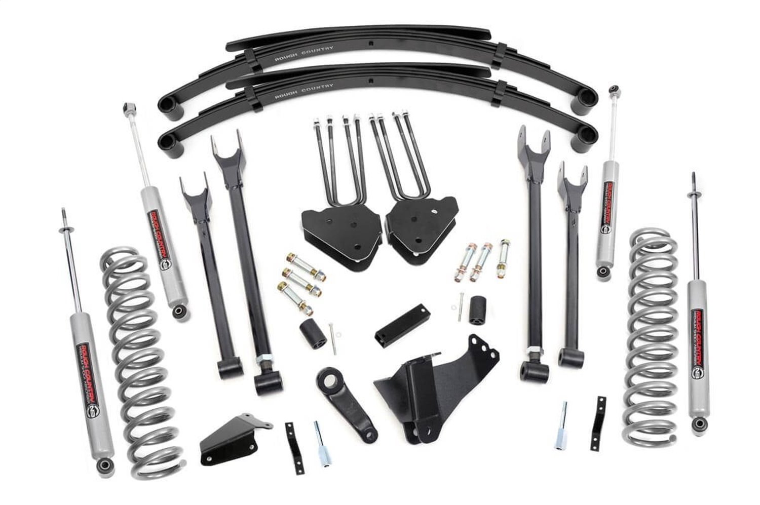 583.20 6 in. Lift Kit, Gas, 4 Link, RR Spring, Ford Super Duty (05-07)