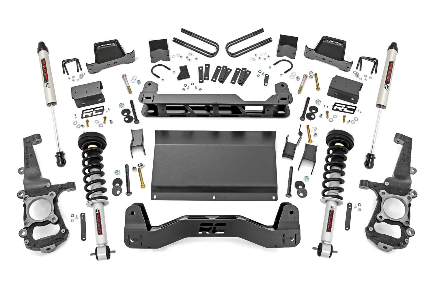 58771 6in Ford Suspension Lift Kit w/ Loaded Struts and V2 Shocks (2021 F-150 4WD)