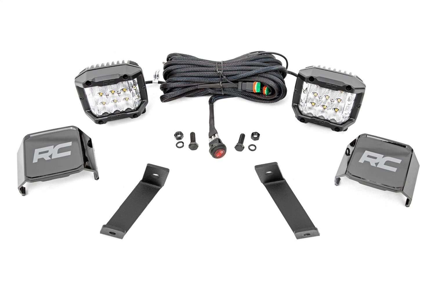 70082 LED Lower Windshield Ditch Kit; 3 in.; Osram Wide Angle Series;